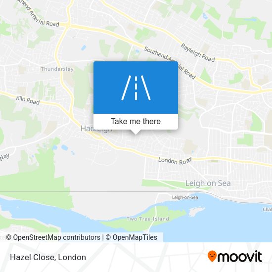 Hazel Close map