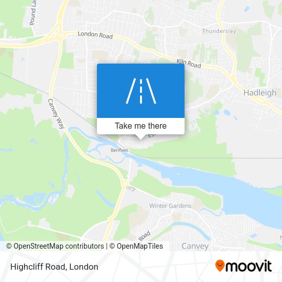 Highcliff Road map