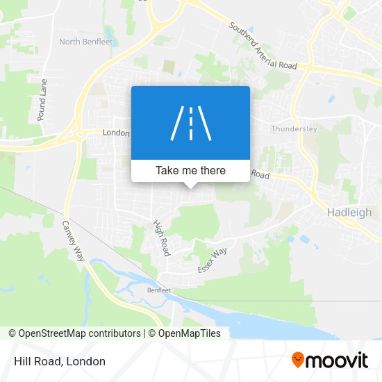Hill Road map