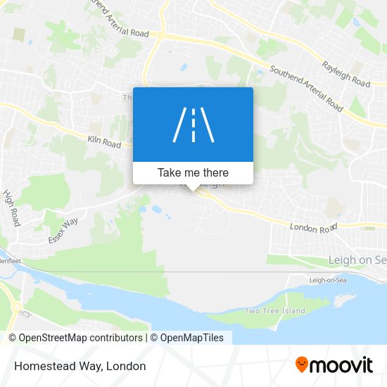 Homestead Way map