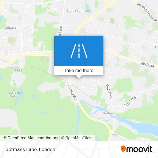 Jotmans Lane map