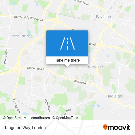 Kingston Way map