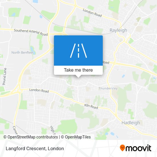Langford Crescent map