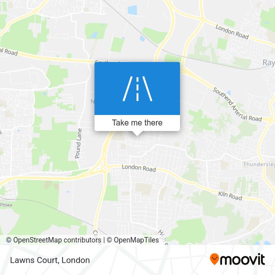 Lawns Court map