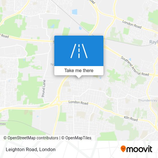 Leighton Road map