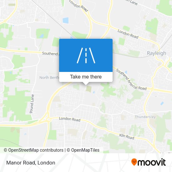 Manor Road map