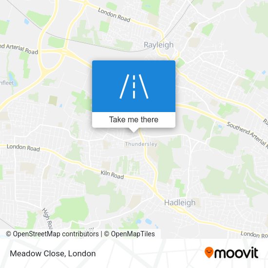 Meadow Close map