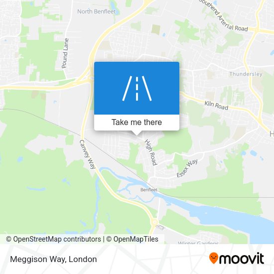 Meggison Way map