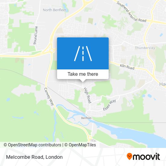 Melcombe Road map