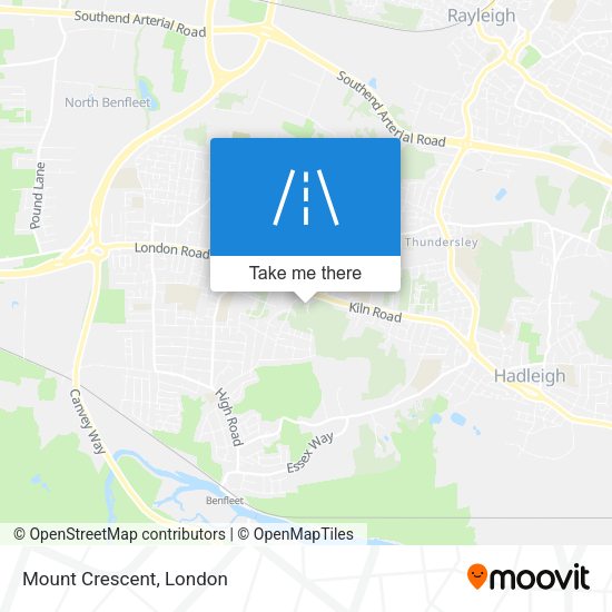 Mount Crescent map