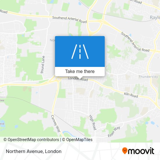 Northern Avenue map