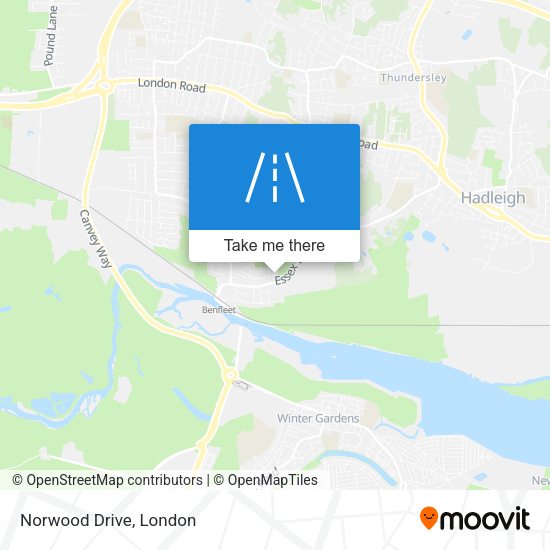 Norwood Drive map