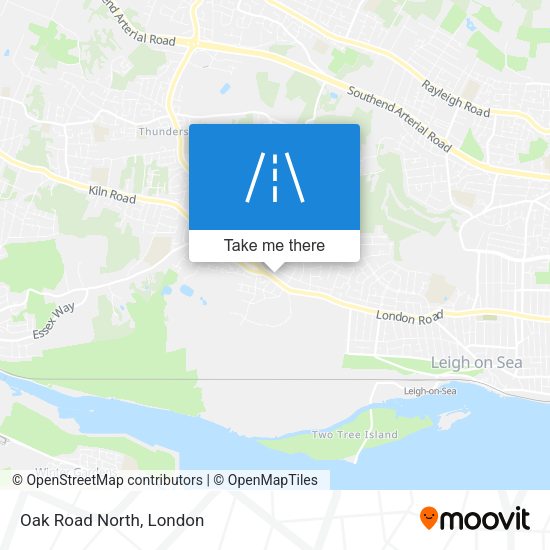 Oak Road North map