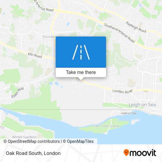 Oak Road South map
