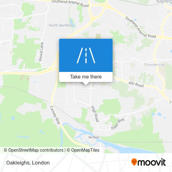 Oakleighs map