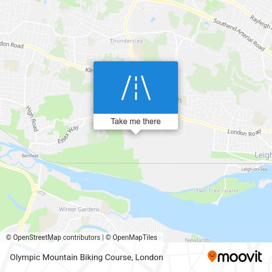 Olympic Mountain Biking Course map