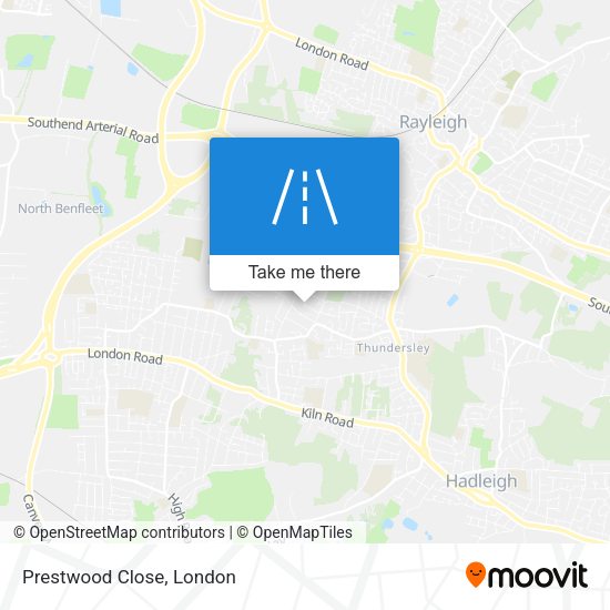 Prestwood Close map