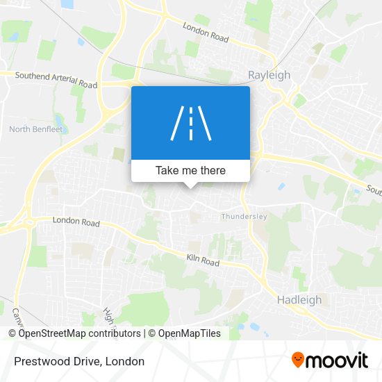 Prestwood Drive map
