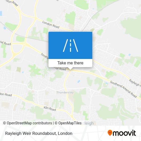 Rayleigh Weir Roundabout map