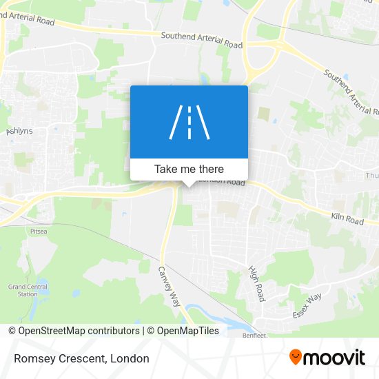 Romsey Crescent map