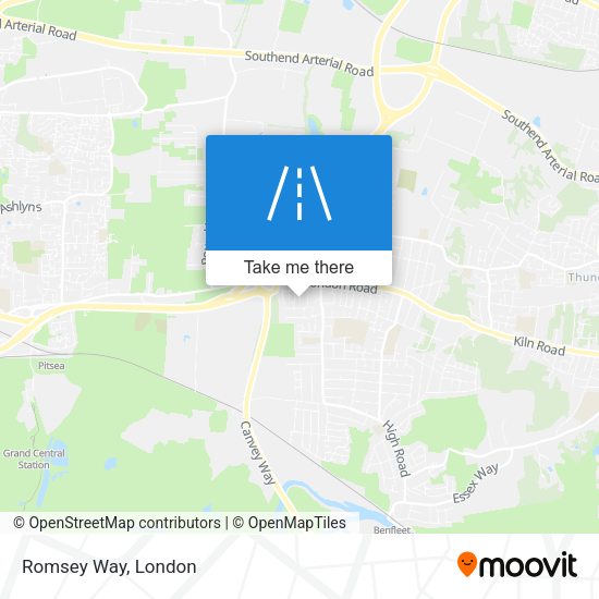 Romsey Way map