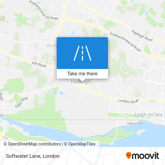 Softwater Lane map