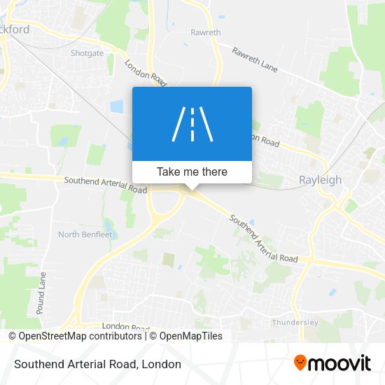 Southend Arterial Road map