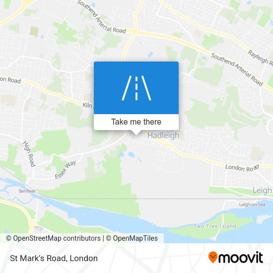 St Mark's Road map