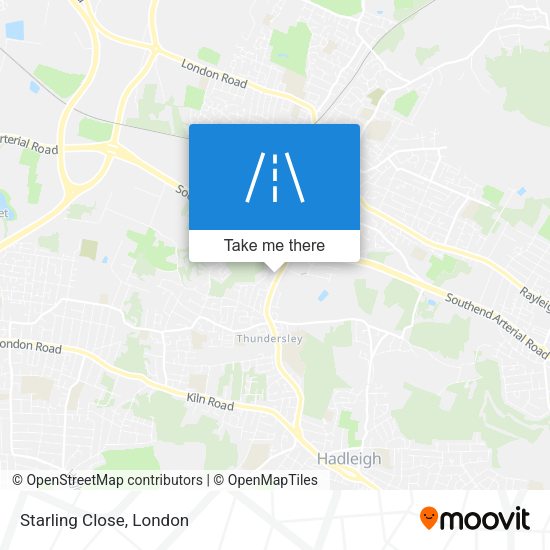 Starling Close map
