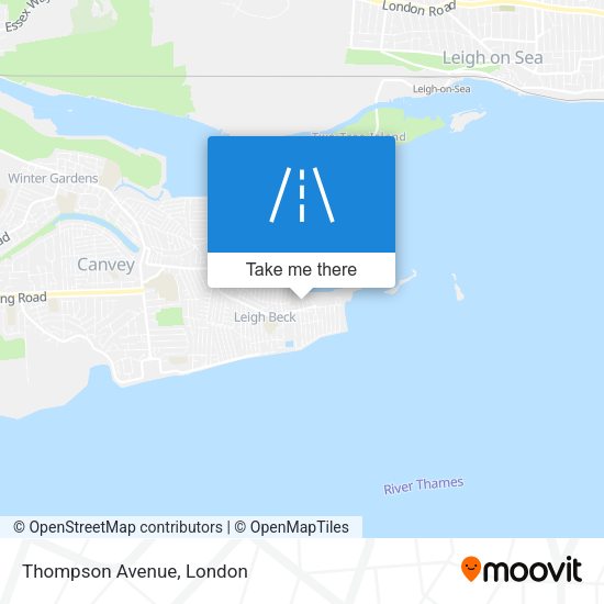 Thompson Avenue map
