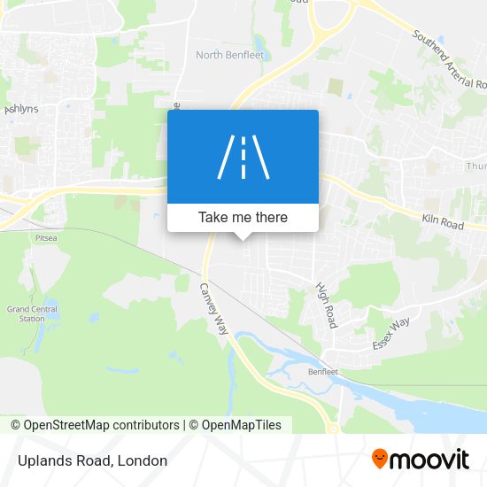 Uplands Road map