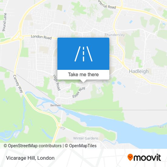 Vicarage Hill map