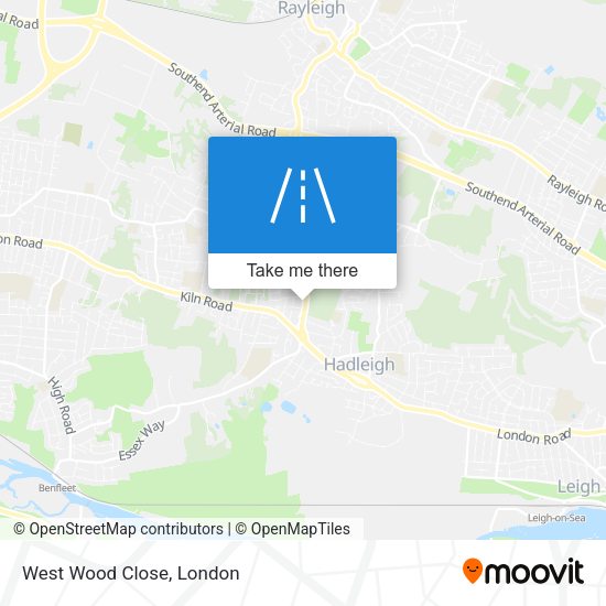 West Wood Close map
