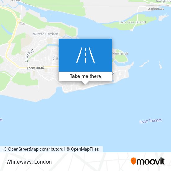 Whiteways map