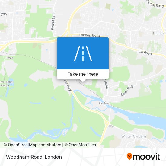 Woodham Road map