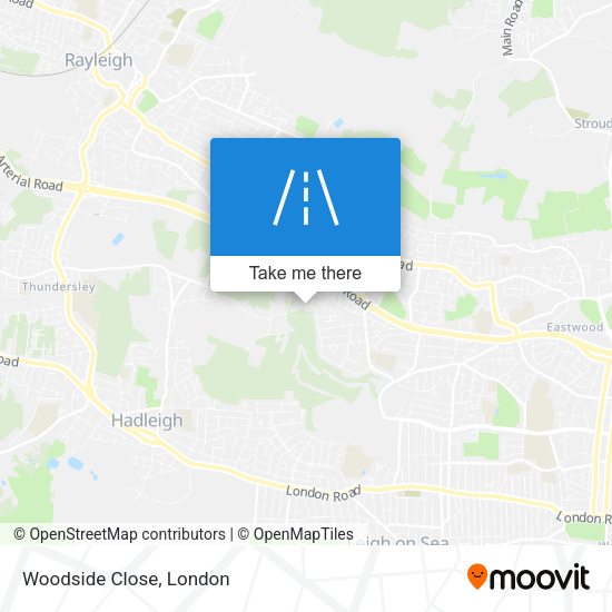 Woodside Close map