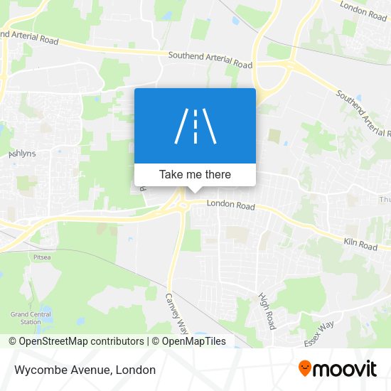 Wycombe Avenue map