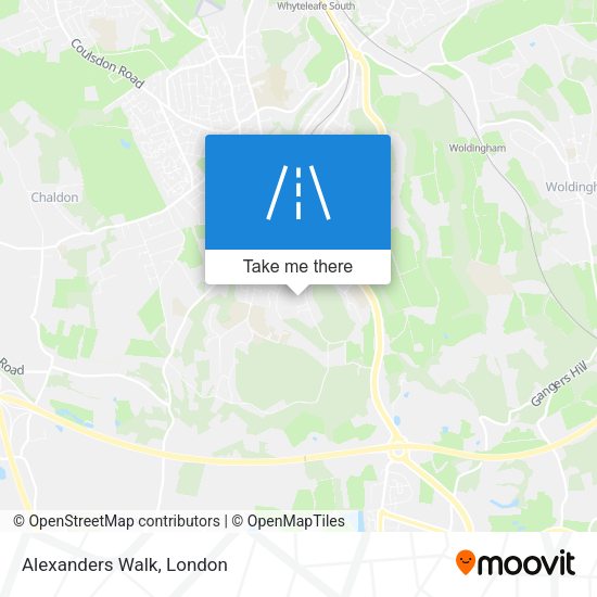 Alexanders Walk map
