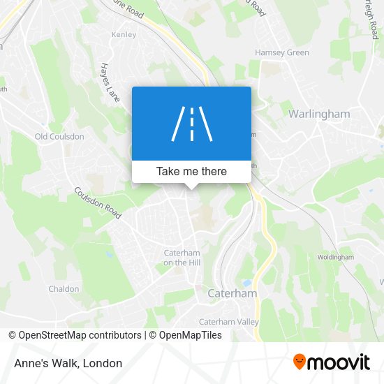 Anne's Walk map
