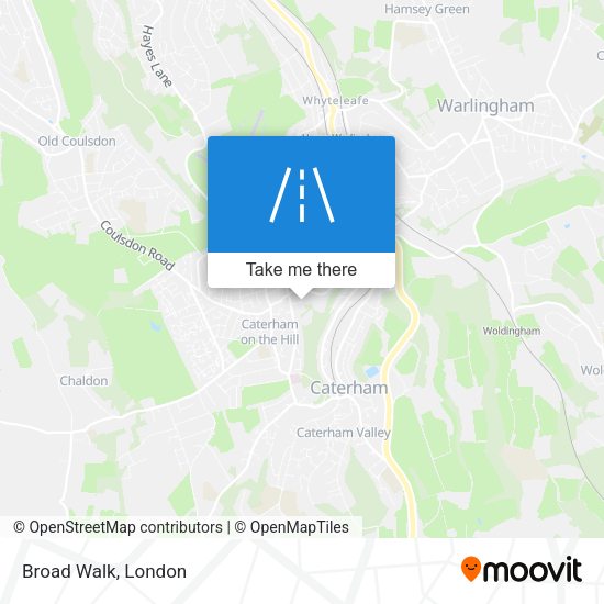 Broad Walk map