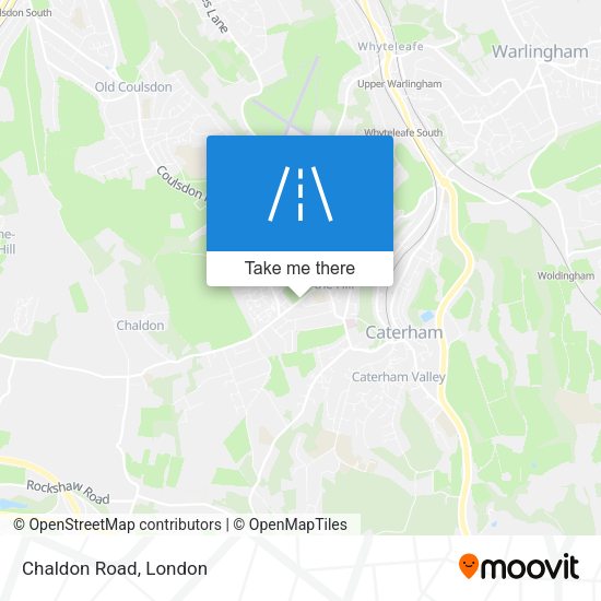 Chaldon Road map