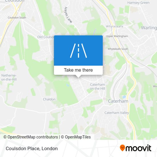 Coulsdon Place map