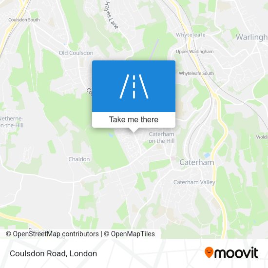 Coulsdon Road map
