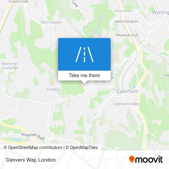 Danvers Way map