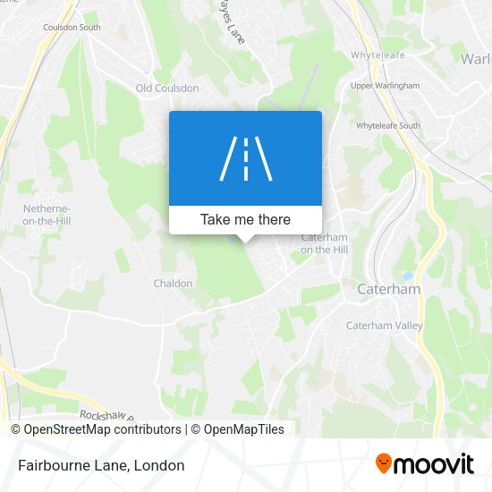 Fairbourne Lane map