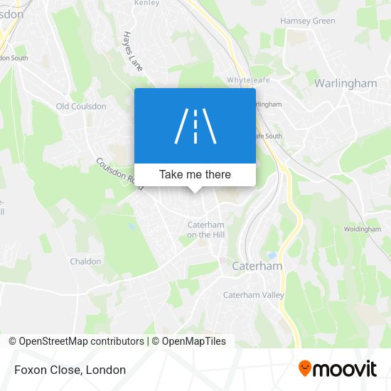 Foxon Close map
