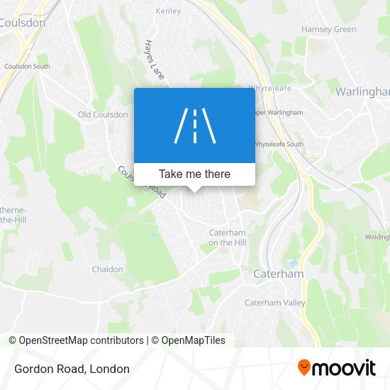 Gordon Road map