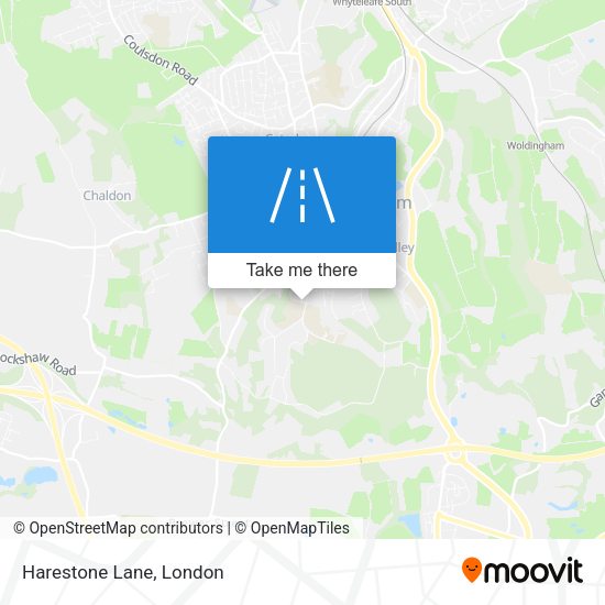 Harestone Lane map