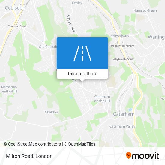 Milton Road map