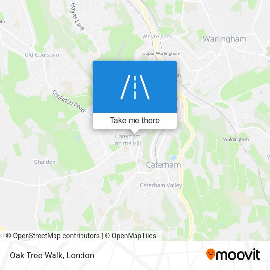 Oak Tree Walk map